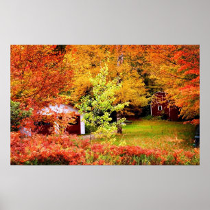 Póster Paisagem do outono