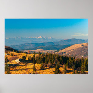 Poster Paisagem do outono com a montanha Triglav