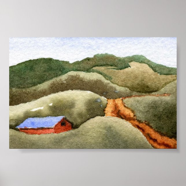 Póster Paisagem do País MiniPoster (Frente)