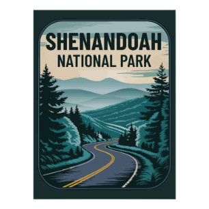 Póster Paisagem do Parque Nacional de Shenandoah