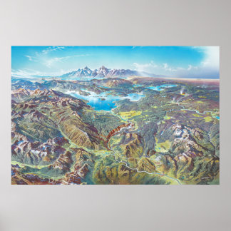 Poster Paisagem do Parque Nacional Yellowstone