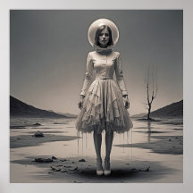 Paisagem do Retrospectivo Moderno: Menina em Foco