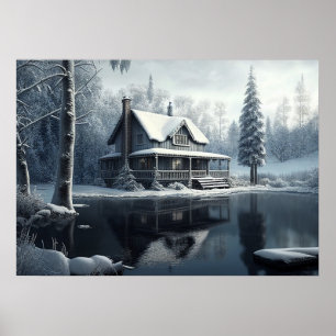 Poster Paisagem do Rio de inverno