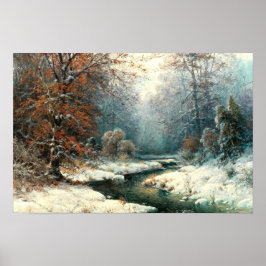 Poster Paisagem do Rio no Inverno