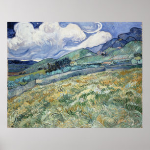 Póster Paisagem do Santo-Remy por Vincent van Gogh