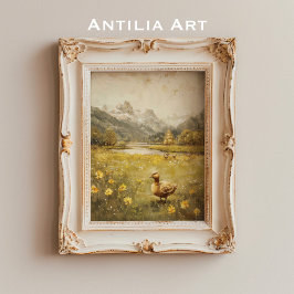 Poster Paisagem dos Prados das Montanhas Duckzheuts Natur