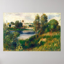 Paisagem em Vétheuil - Auguste Renoir Fine Art