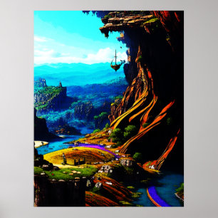 Poster Paisagem Fantástica Fantástica 914