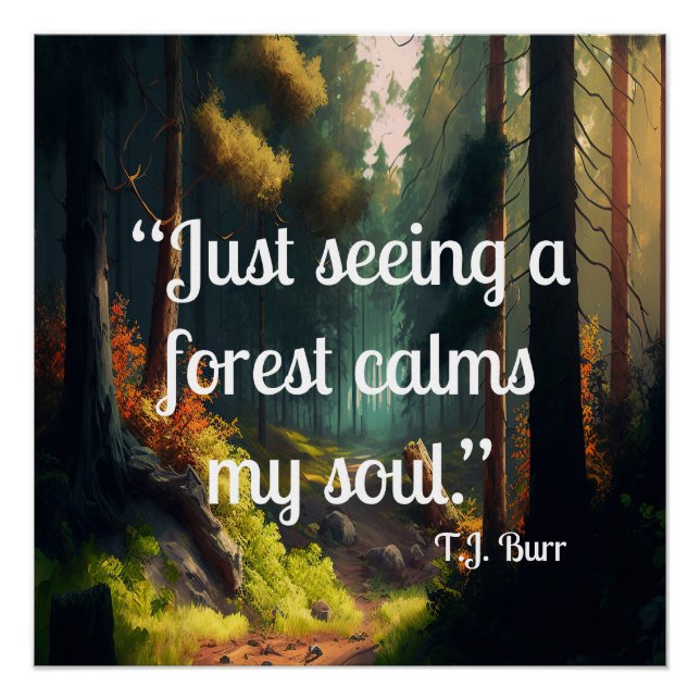 Póster Paisagem Florestal (Frente)