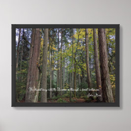 Poster Paisagem Florestal c/Citação de John Muir
