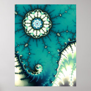 Poster Paisagem Fractal de Mandelbrot