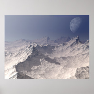 Póster Paisagem Glacial