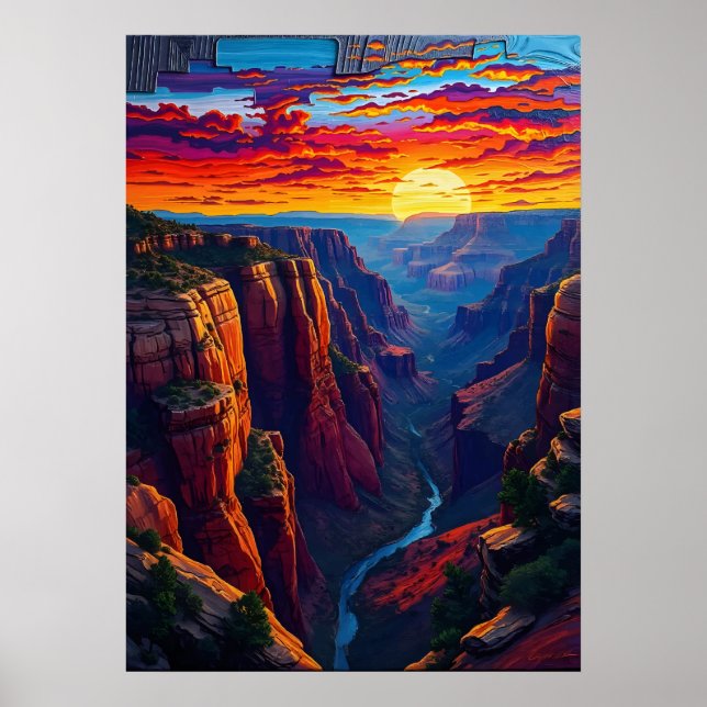 Poster Paisagem Grand Canyon (Frente)