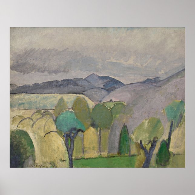 Poster Paisagem Grande com Árvores Matisse (Frente)