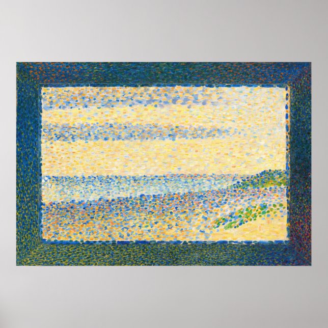 Poster Paisagem (Gravelines) - Georges Seurat Fine Art (Frente)