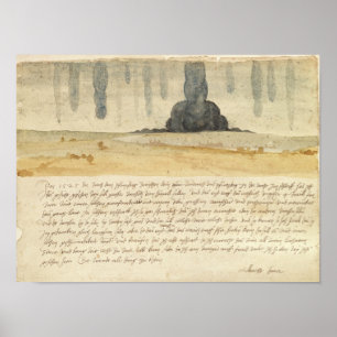 Póster Paisagem ideal com texto, 1526