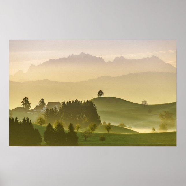 Poster Paisagem Idílica | Suiça, Säntis (Frente)