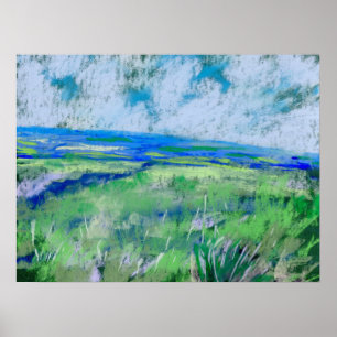 Poster Paisagem Impressionista Irlandês