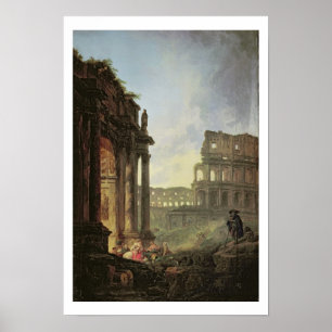 Póster Paisagem italiana