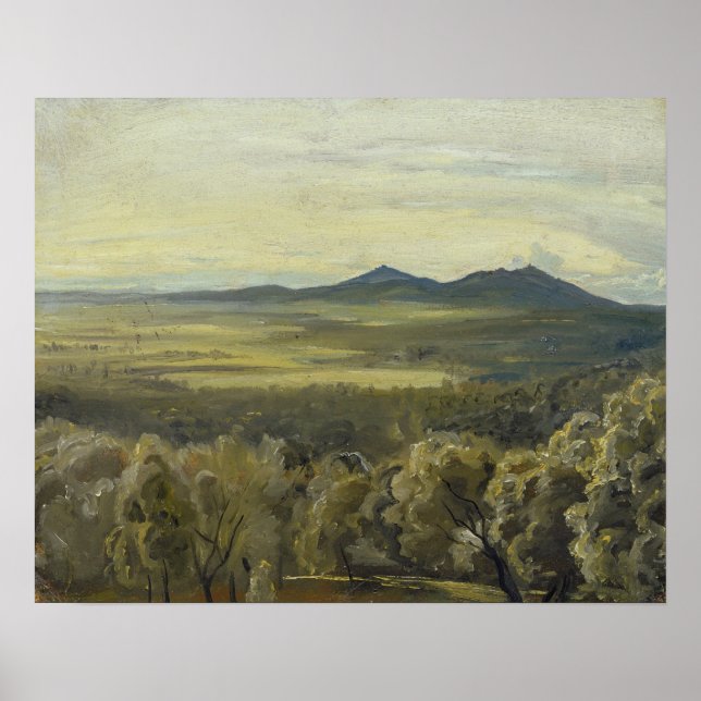 Póster Paisagem Italiana, 1833 (Frente)