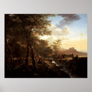 Poster Paisagem Italiana com Relatores