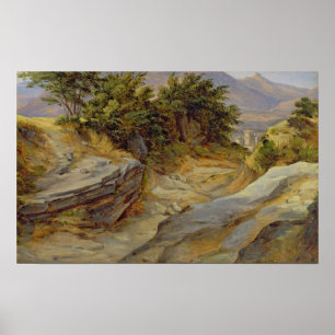 Poster Paisagem italiana das montanhas, c.1824