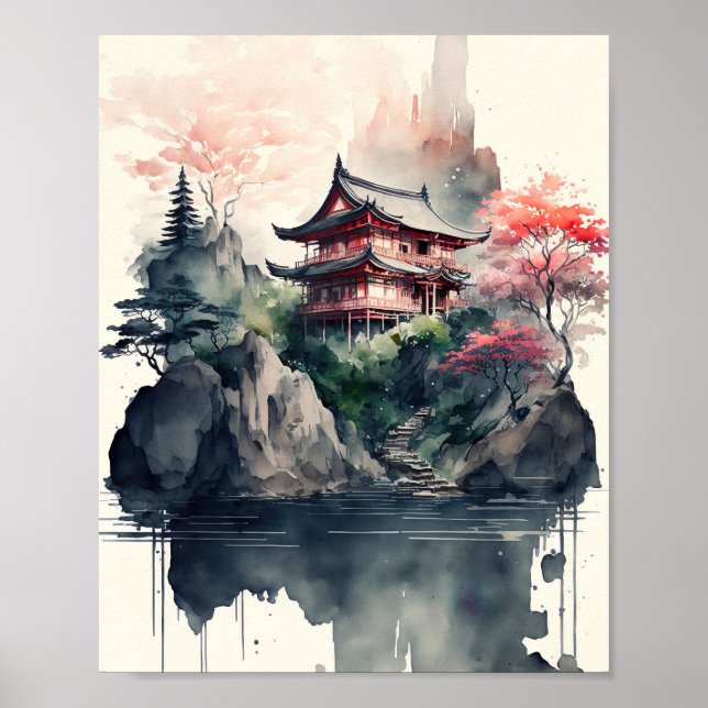 Poster Paisagem Japonesa (Frente)