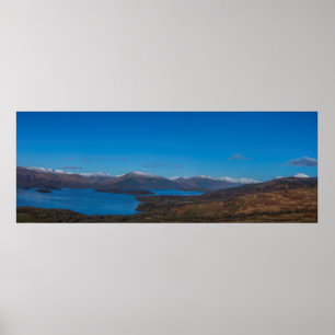 Poster Paisagem Loch Lomond do Conic Hill Panorama