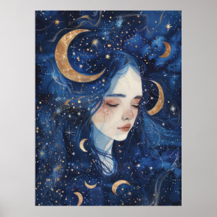 Poster Paisagem Lunar em Espiral