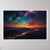 Paisagem Mágica das Luzes do Norte