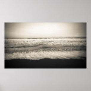 Póster Paisagem marinha B&W, Havaí