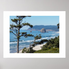Póster Paisagem Marítima Cênica de Oregon Fotográfica