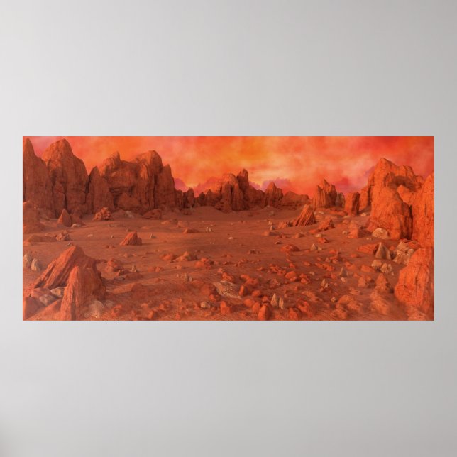 Poster Paisagem Mars (Frente)