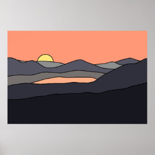 Poster Paisagem Minimalista Design 287