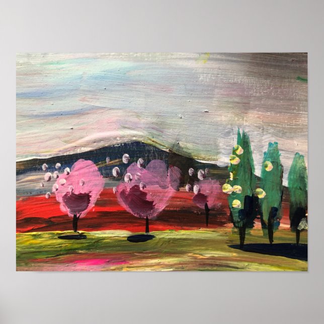 Poster Paisagem moderna (Frente)