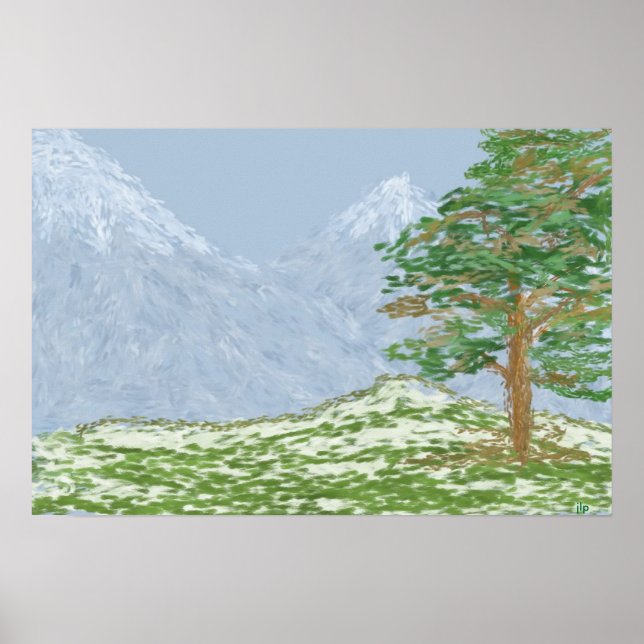 Póster Paisagem Montanha (Frente)