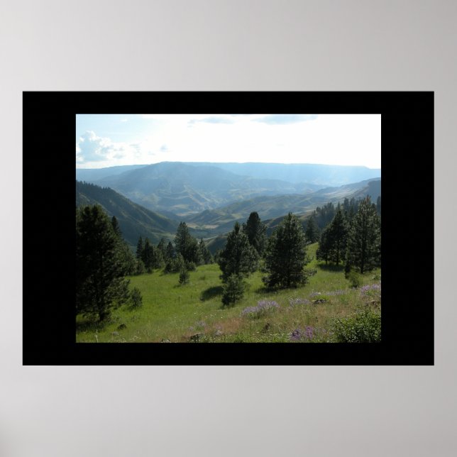 Póster Paisagem Montanha Idaho (Frente)