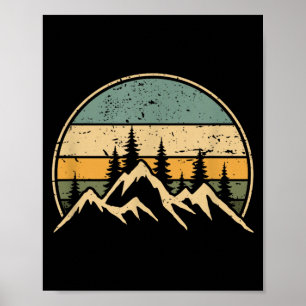 Poster Paisagem Montanhosa Floresta Árvores Natureza Vida