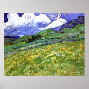 Poster Paisagem Montanhosa, Van Gogh Fine Art