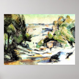 Poster Paisagem na Provença - Paul Cezanne - c1880