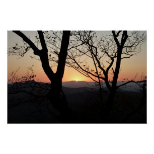 Póster Paisagem Nacional do Parque Sunset Shenandoah