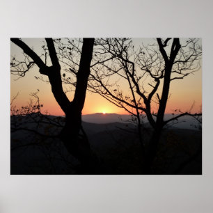 Poster Paisagem Nacional do Parque Sunset Shenandoah