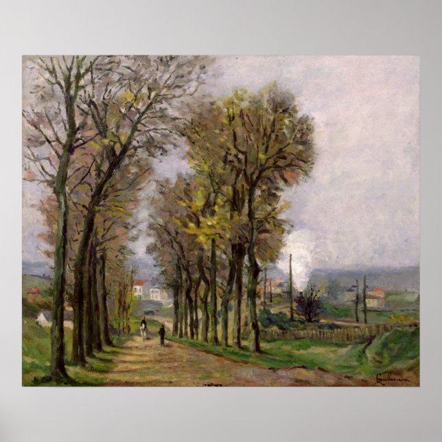 Póster Paisagem no Ile de France, c.1878 (Frente)