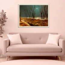 Paisagem no inverno na Lua, Arte de inverno