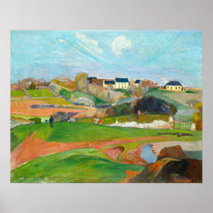Poster Paisagem no Le Pouldu - Paul Gauguin Fine Art