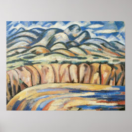 Póster Paisagem, Novo México por Marsden Hartley, Arte Fi
