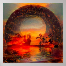 Poster Paisagem Oriental