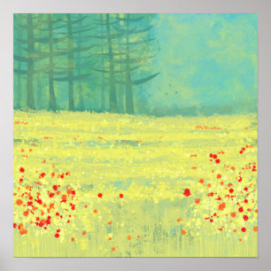 Poster Paisagem Paisagem Meadow