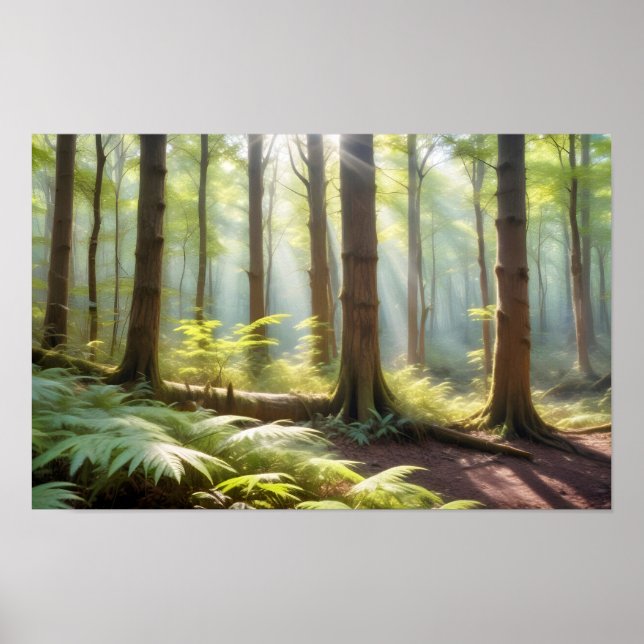Poster Paisagem Panorâmica Pathway Nature Tranquil (Frente)