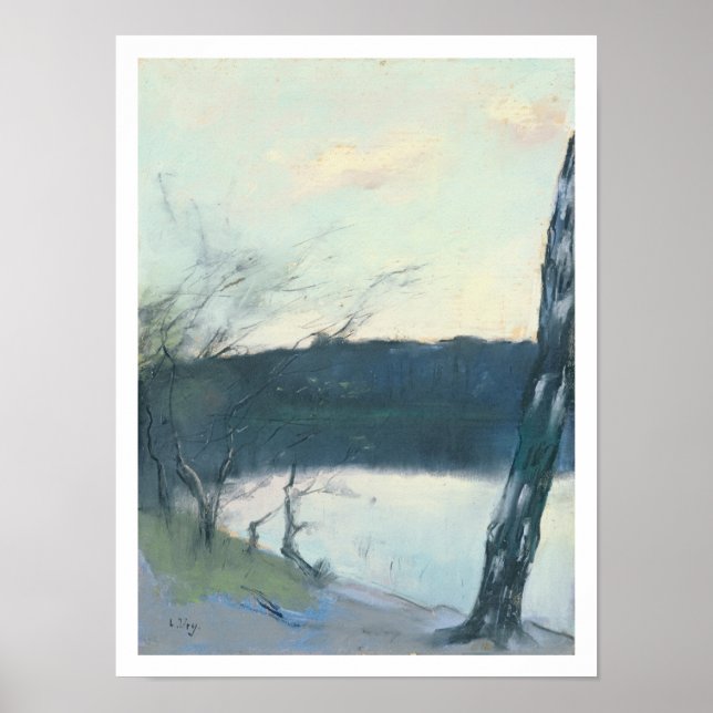 Poster Paisagem (pastel na canvas) (Frente)